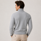 Men's Knit Turtleneck Sweater - Warm Pullover for Casual Winter Style
