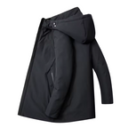 Men's Water- and Wind-Resistant Puffer Jacket with Detachable Hood