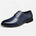 Men's Derby Shoes - Leather Lace-Up for Formal Wear and Daily Use