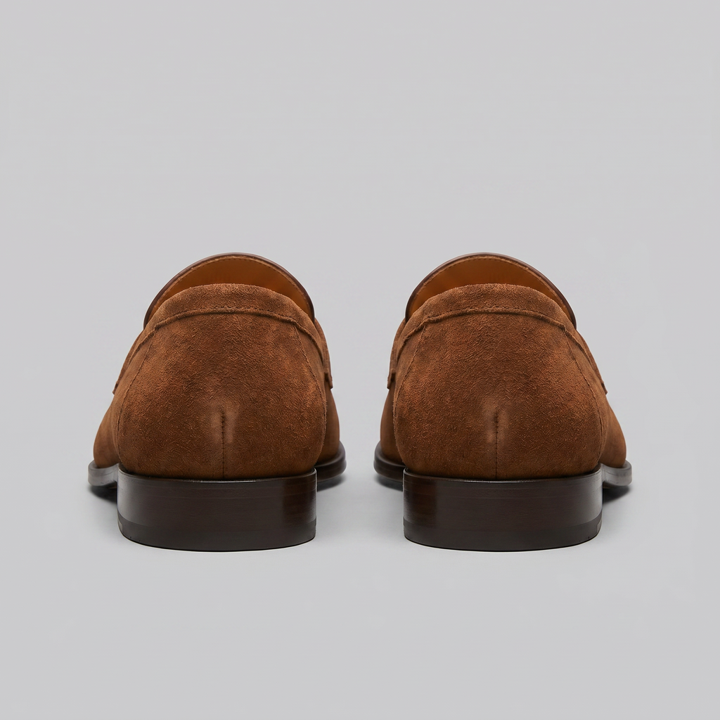 Men's Suede Penny Loafers
