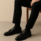 Tassel Loafers with Woven Texture for Smart-Casual Style