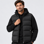 Men's Quilted Puffer Gilet with Zip Front