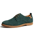 Men's Vegan Leather Derby Shoes - Structured Narrow Fit, Textured Finish