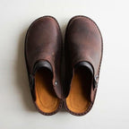 Men's Leather Arch Support Slippers for Plantar Fasciitis