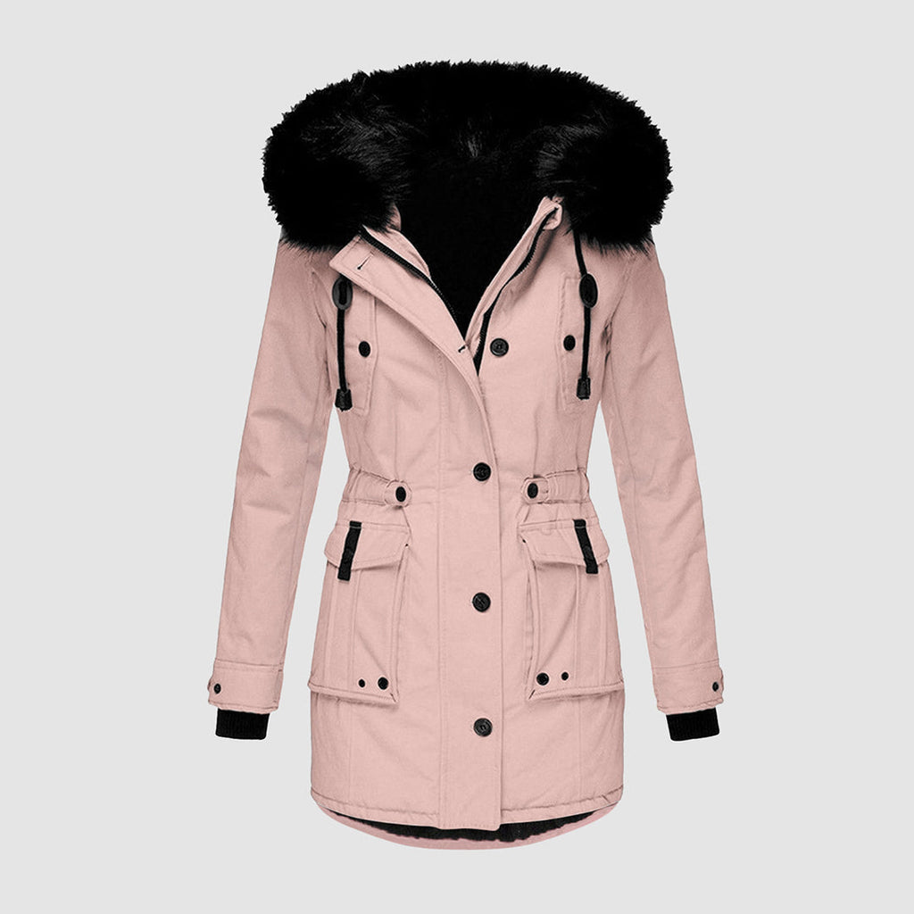 Long Women's Winter Parka – Thermal and Waterproof for Cold Days