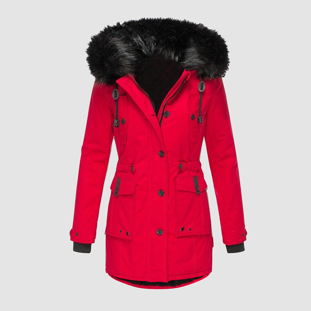Long Women's Winter Parka – Thermal and Waterproof for Cold Days