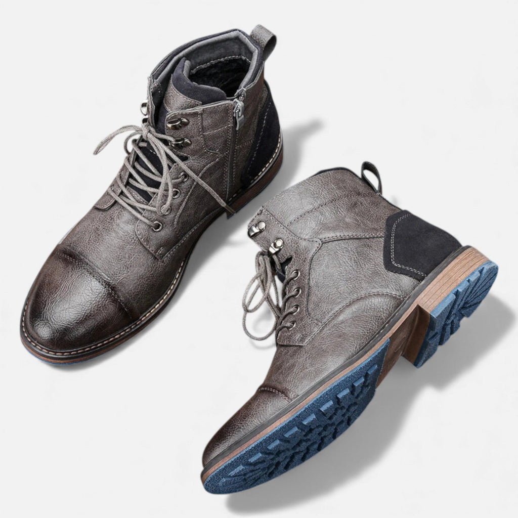 Men's Chelsea Boots - Weather-Resistant Vegan Leather Outdoor Ankle Boots