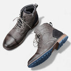 Men's Chelsea Boots - Weather-Resistant Vegan Leather Outdoor Ankle Boots