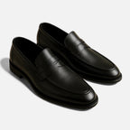 Men's Casual Leather Loafers - Comfortable Slip-On Dress Shoes