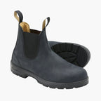 Men's Slip-On Chelsea Boots with Elastic Panels and Textured Outsole