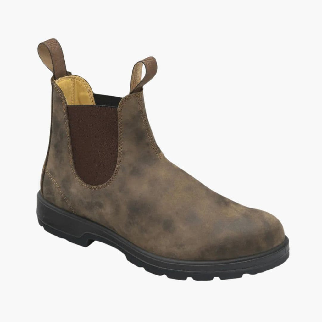 Men's Slip-On Chelsea Boots with Elastic Panels and Textured Outsole