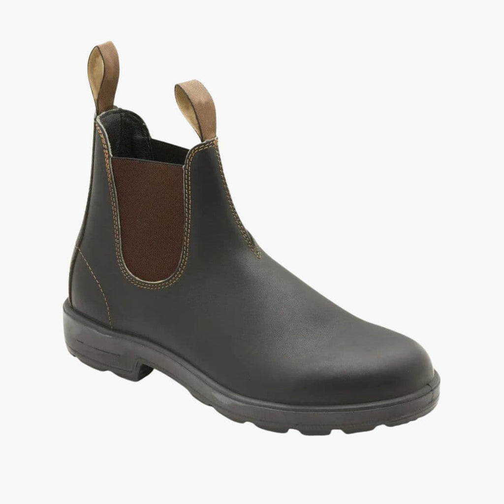 Men's Slip-On Chelsea Boots with Elastic Panels and Textured Outsole