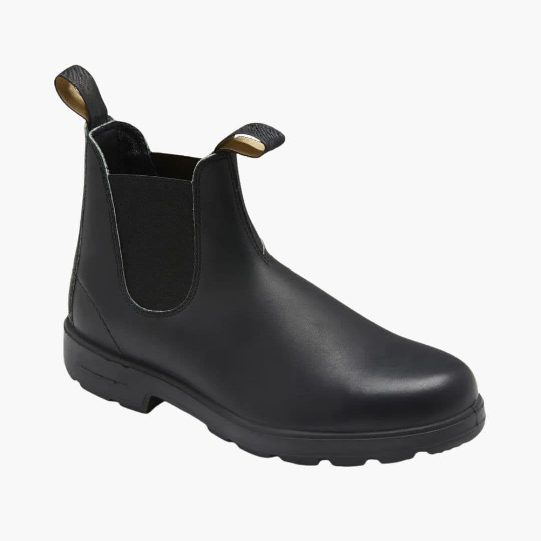 Men's Slip-On Chelsea Boots with Elastic Panels and Textured Outsole