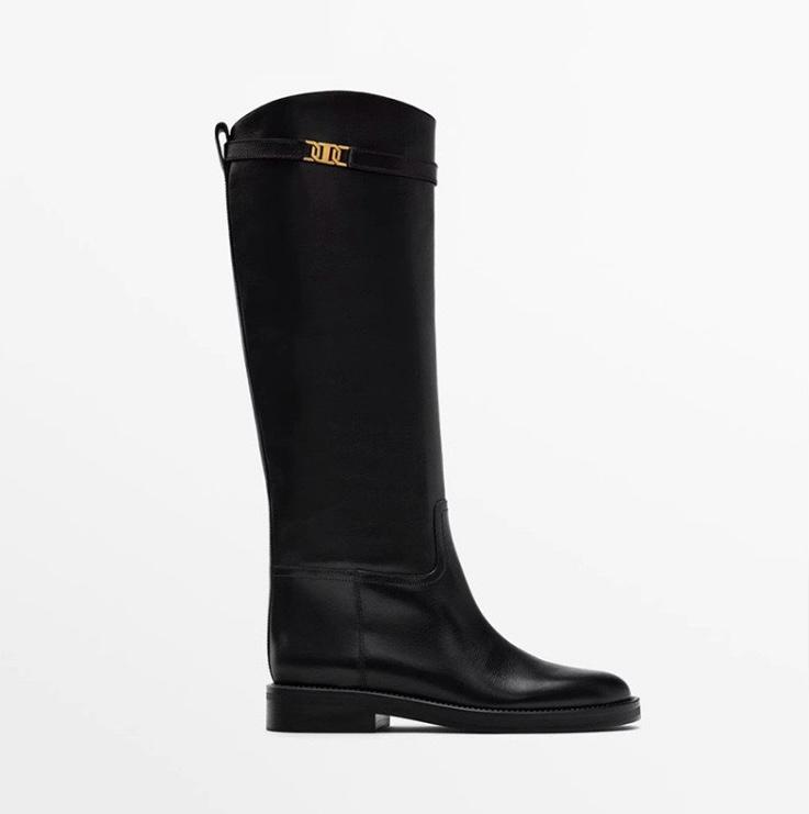 Women Knee-High Leather Boots for All-Day Comfort and Style