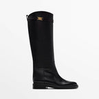 Women Knee-High Leather Boots for All-Day Comfort and Style