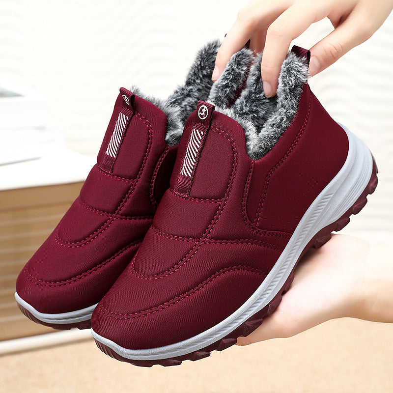 Women's Slip-On Winter Shoes Faux Fur Lined Orthotic Support