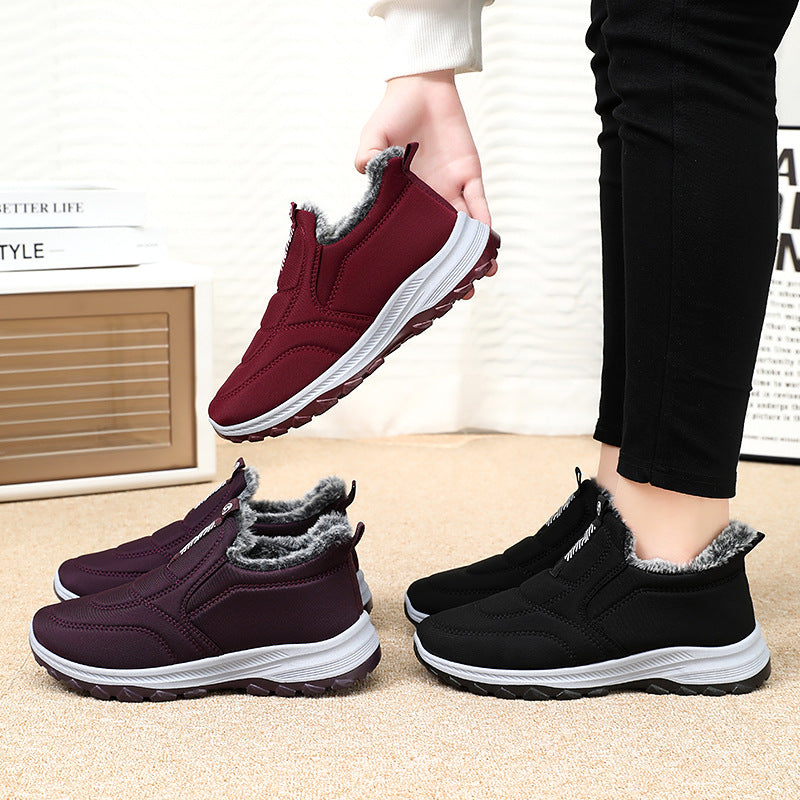 Women's Slip-On Winter Shoes Faux Fur Lined Orthotic Support