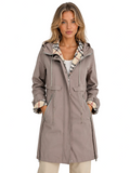 Hooded Longline Parka Coat – Lightweight Zip-Up Jacket for All Seasons