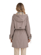 Hooded Longline Parka Coat – Lightweight Zip-Up Jacket for All Seasons