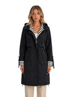 Hooded Longline Parka Coat – Lightweight Zip-Up Jacket for All Seasons