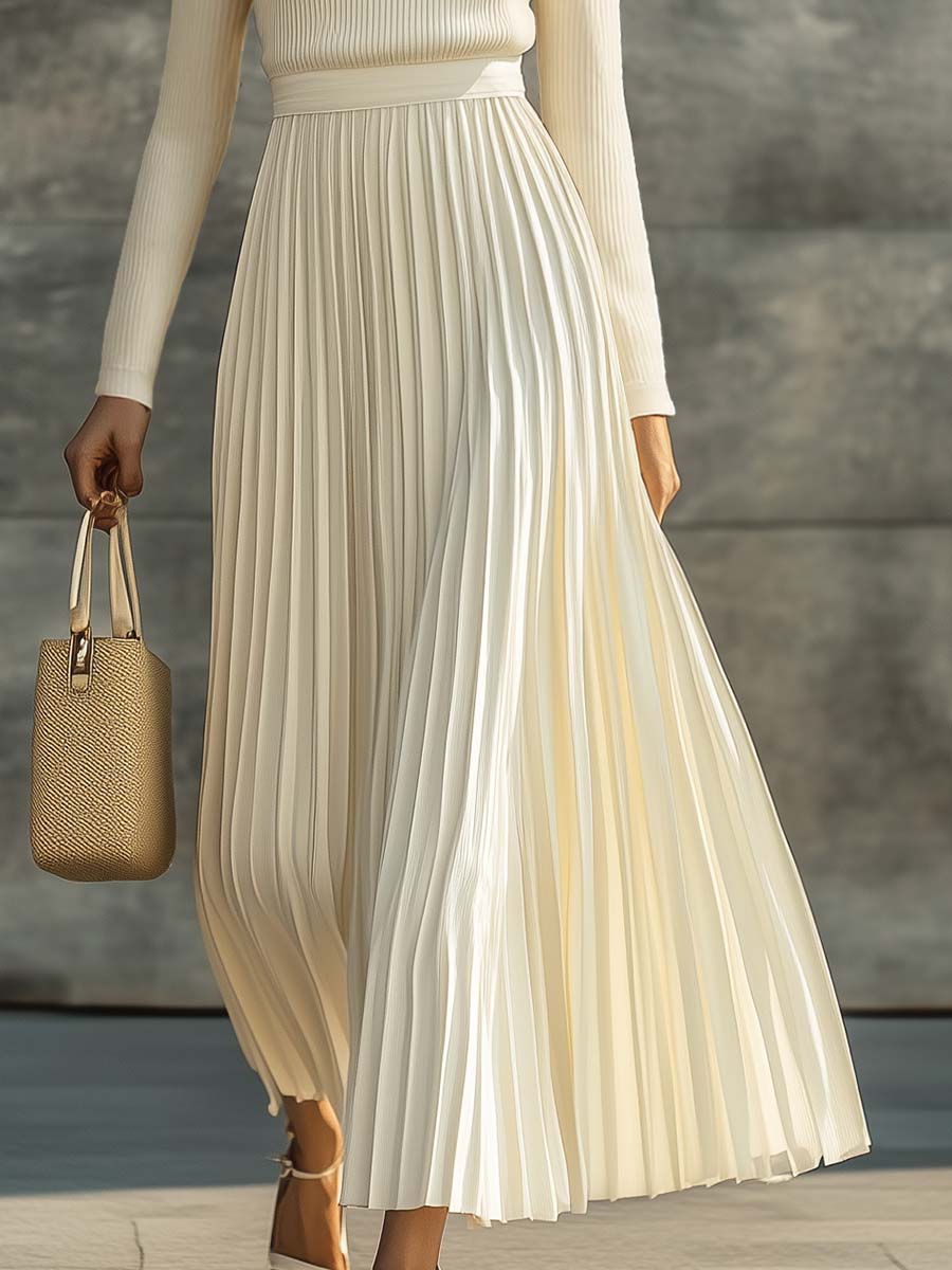 Women's Pleated Maxi Dress