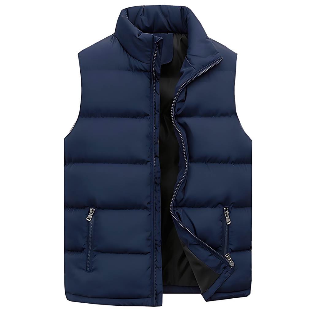Men's Quilted Puffer Gilet with Zip Front