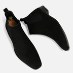 Men's Suede Chelsea Boots with Square Toe for Everyday Wear