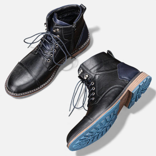 Men's Chelsea Boots - Weather-Resistant Vegan Leather Outdoor Ankle Boots