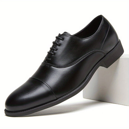 Men's Lace-Up Dress Shoes for Business and Weddings, Comfortable Fit