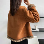 Women's Faux Shearling Suede Jacket