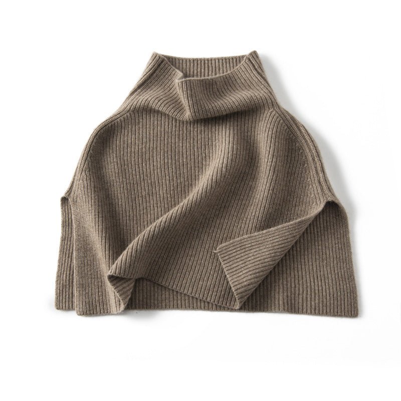 Women's Cashmere Layered Collar Pullover Neck Warmer