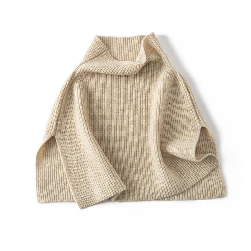 Women's Cashmere Layered Collar Pullover Neck Warmer