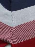 Men's Striped Knit Sweater, Soft Viscose Blend, Warm Casual Top