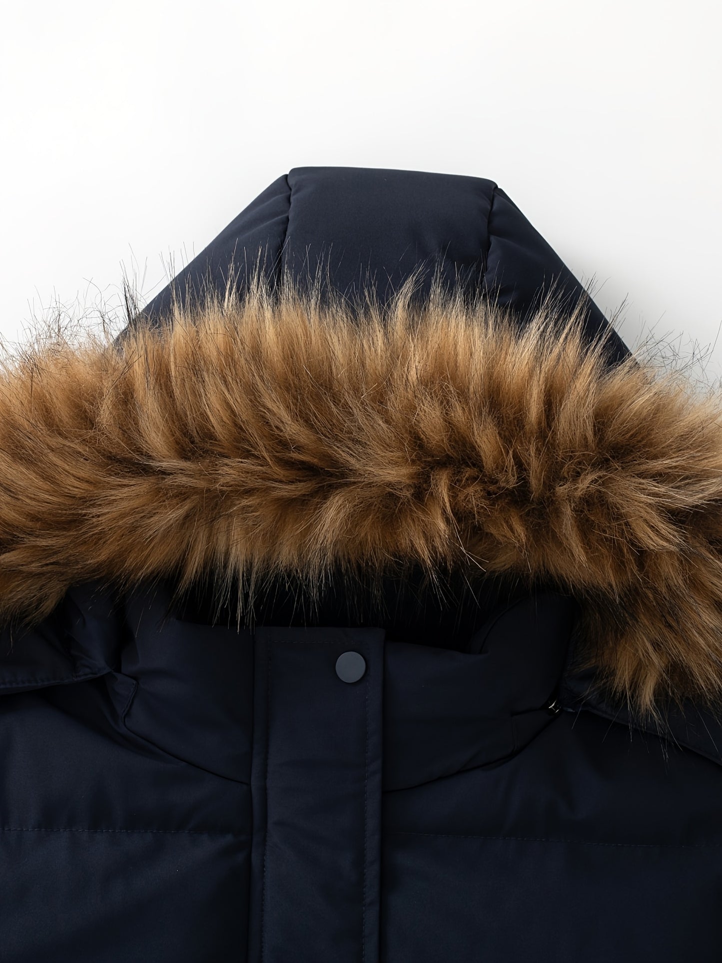 Women’s Quilted Puffer Jacket with Removable Hood, Warm Winter Coat