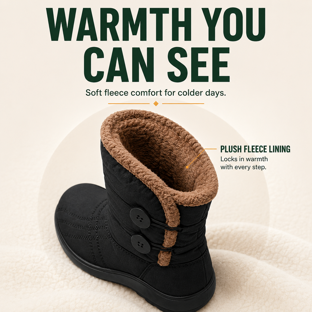 Women’s Waterproof Fleece-Lined Winter Boots