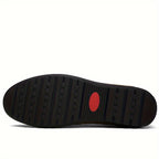Men's Slip-On Casual Shoes - Genuine Leather, Soft Rubber Sole, Breathable