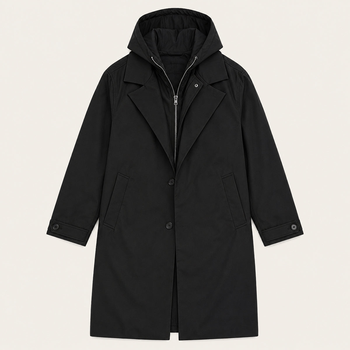 Men's Waterproof Hooded Parka with Insulated Lining