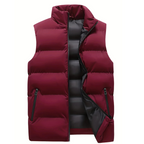 Men's Quilted Puffer Gilet with Zip Front