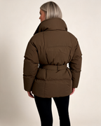 Winter Jacket - Karly Puffer Cropped Padded Design for Casual Layering