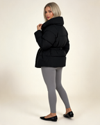 Winter Jacket - Karly Puffer Cropped Padded Design for Casual Layering