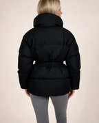 Winter Jacket - Karly Puffer Cropped Padded Design for Casual Layering