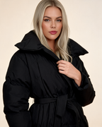 Winter Jacket - Karly Puffer Cropped Padded Design for Casual Layering