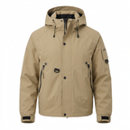 Men's Waterproof Rain Jacket – Lightweight, Adjustable Hood, Relaxed Fit
