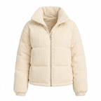 Women's Corduroy Puffer Jacket