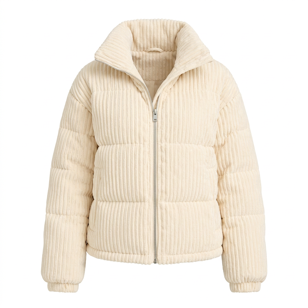 Women's Corduroy Puffer Jacket