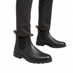 Men's Waterproof Chelsea Boots with Pull Tabs and Lug Sole