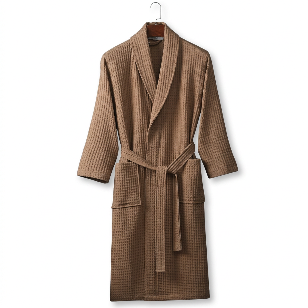Unisex Soft Dressing Gown - Comfortable Tie-Waist Design for Everyday Use