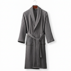 Unisex Soft Dressing Gown - Comfortable Tie-Waist Design for Everyday Use