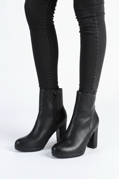 Black Ankle Boots - sko närbild