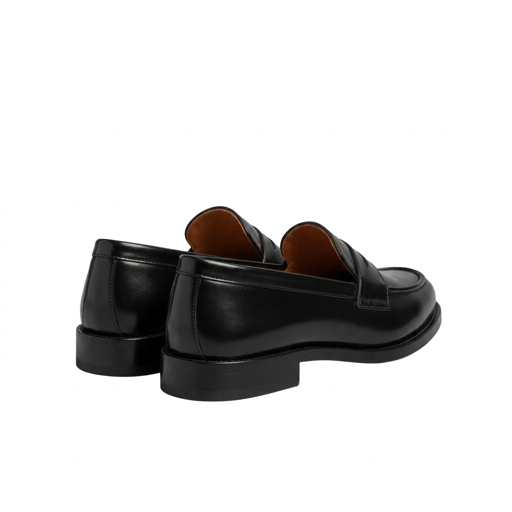 Men’s Leather Penny Loafers – Classic Formal Smart Casual Shoes